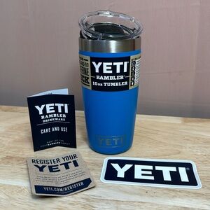 YETI Rambler 10 oz Tumbler Big Wave Blue Discontinued NWT